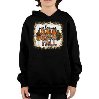 Cute Halloween Gnomes Autumn Pumpkins Fall Holiday  Youth Hoodie