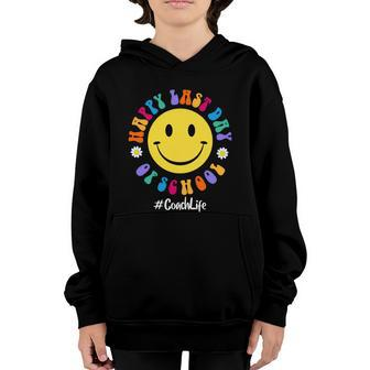 Cute Happy Last Day Of School Coach Crew Career Literacy Gift Youth Hoodie - Monsterry
