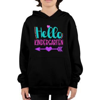 Cute Hello Kindergarten Funny 1St Day Of School Graphic Design Printed Casual Daily Basic Youth Hoodie - Thegiftio UK