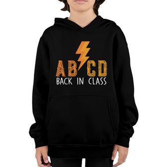 Cute Teacher Abcd Back In Class Colorful Back To School Rock Graphic Design Printed Casual Daily Basic V2 Youth Hoodie - Thegiftio UK
