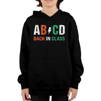Cute Teacher Abcd Back In Class Colorful Back To School Rock Graphic Design Printed Casual Daily Basic V3 Youth Hoodie - Thegiftio UK