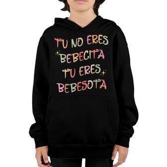 Cute Tu No Eres Bebecita To Eres Bebesota Bunny Retro Youth Hoodie - Thegiftio UK