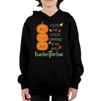 Cutest Pumpkins In The Patch Kindergarten Graphic Design Printed Casual Daily Basic V2 Youth Hoodie - Thegiftio UK