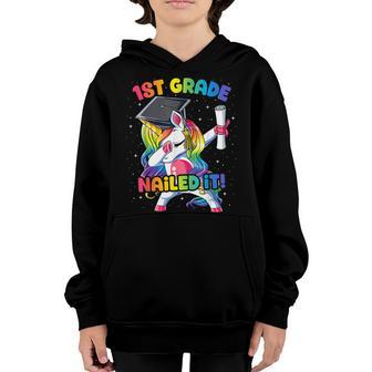 Dabbing 1St Grade Unicorn Graduation Class Of 2022 Nailed It V2 Youth Hoodie - Thegiftio UK