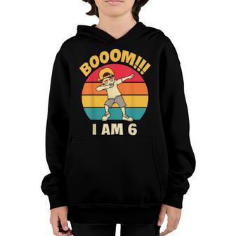 Dabbing 6Th Birthday 6 Years Old Birthday Outfit Boys Youth Hoodie - Thegiftio UK