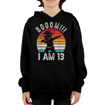 Dabbing Birthday 13 Years Old Birthday Outfit Boys Youth Hoodie - Thegiftio UK