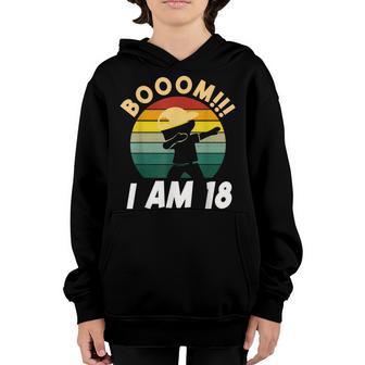 Dabbing Birthday 18 Years Old Birthday Outfit Boys V3 Youth Hoodie - Thegiftio UK
