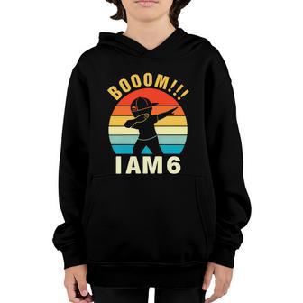 Dabbing Birthday 6 Years Old Birthday Boys Graphic Design Printed Casual Daily Basic Youth Hoodie - Thegiftio UK
