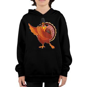 Dabbing Turkey Thanksgiving Day Gifts Pilgrim Boys Kids Men V5 Youth Hoodie - Thegiftio UK