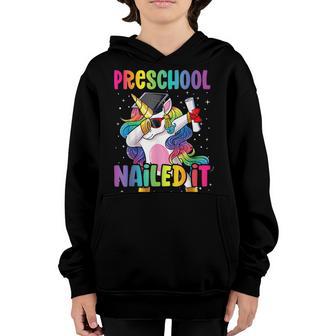 Dabbing Unicorn Preschool Graduation Class 2022 Nailed It Youth Hoodie - Thegiftio UK