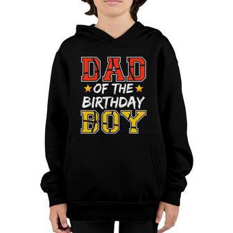 Dad Of The Birthday Boy Basketball Father Youth Hoodie - Thegiftio UK