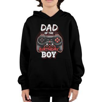 Dad Of The Birthday Boy Gift Matching Video Gamer Birthday Party Gift Graphic Design Printed Casual Daily Basic Youth Hoodie - Thegiftio UK