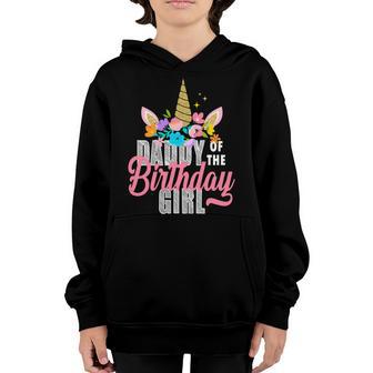 Daddy Of The Birthday Girl T-Shirt Graphic Design Printed Casual Daily Basic Youth Hoodie - Thegiftio UK