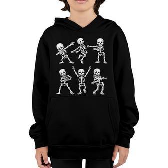 Dancing Skeletons Dance Challenge Boys Girl Kids Halloween Graphic Design Printed Casual Daily Basic Youth Hoodie - Thegiftio UK