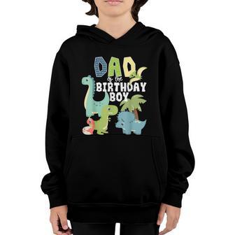 Dinosaurs Theme Birthday Dad Of The Birthday Boy Dinosaur Graphic Design Printed Casual Daily Basic Youth Hoodie - Thegiftio UK