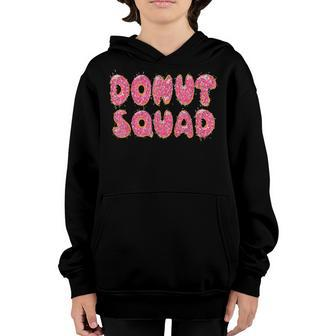 Donut Squad Girl Birthday Party Outfit Donut Birthday Theme Youth Hoodie - Seseable