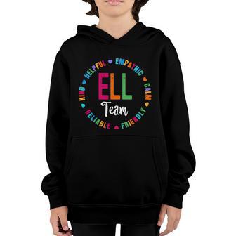 Ell Team School Assistant School English Language Learner Funny Gift Graphic Design Printed Casual Daily Basic Youth Hoodie - Thegiftio UK