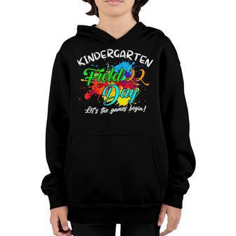 Field Day 2022 Kindergarten Let The Games Begin Kids Tie Dye Youth Hoodie - Thegiftio UK