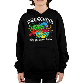 Field Day 2022 Preschool Let The Games Begin Kids Tie Dye Youth Hoodie - Thegiftio UK