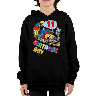 Fire Truck 11 Year Old Firefighter 11Th Birthday Boy Toddler Youth Hoodie - Thegiftio UK