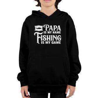Fishing Is My Game Great Gift Dads And Brothers Graphic Design Printed Casual Daily Basic Youth Hoodie - Thegiftio UK