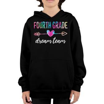 Fourth Grade Dream Team Students Teachers Back To School Youth Hoodie - Thegiftio UK