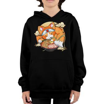 Fox Ramen Japanese Noodles Cute Kawaii Anime Gifts Girl N V2 Youth Hoodie - Thegiftio UK