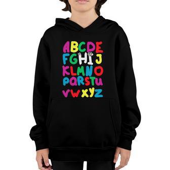 Funny Back To School Hi Alphabet Pre K Kindergarten Graphic Design Printed Casual Daily Basic Youth Hoodie - Thegiftio UK