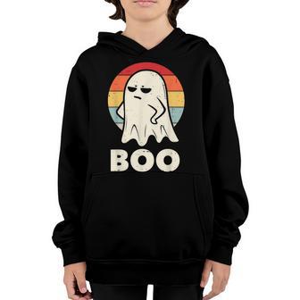 Funny Boo With Ghost & Pumpkins For Halloween Costume Kids Youth Hoodie - Thegiftio UK