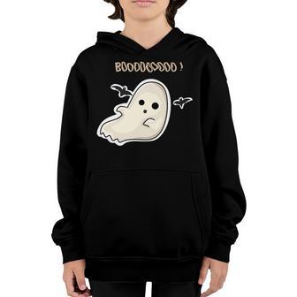 Funny Boo With Ghost Halloween Costume Kids Youth Hoodie - Thegiftio UK