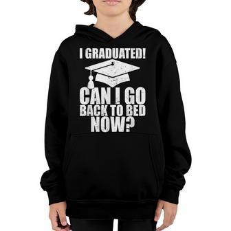 Funny Can I Go Back To Bed Graduation Gift For Him Her V2 Youth Hoodie - Thegiftio UK