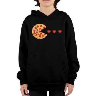 Funny Classic Retro Pizza Lover Video Game Youth Hoodie - Thegiftio UK