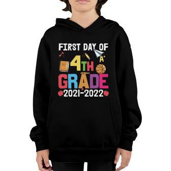 Funny First Day Of 4Th Grade Back To School Youth Hoodie - Monsterry