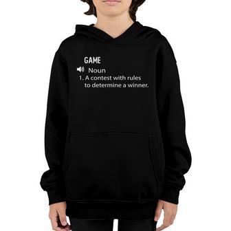 Funny Game Gift Dictionary Definition Design Graphic Design Printed Casual Daily Basic Youth Hoodie - Thegiftio UK