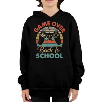 Funny Game Over Teacher Student Controller Back To School V2 Youth Hoodie - Thegiftio UK