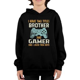 Funny Gamer Vintage Video Games For Boys Brother Son Graphic Design Printed Casual Daily Basic Youth Hoodie - Thegiftio UK