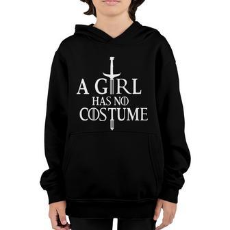 Funny Halloween A Girl Has No Costume Graphic Design Printed Casual Daily Basic Youth Hoodie - Thegiftio UK