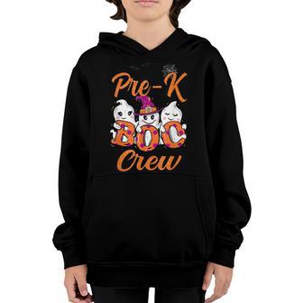 Funny Halloween Costume Pre-K Boo Crew Pre-K Boys Girls Kids Youth Hoodie - Thegiftio UK