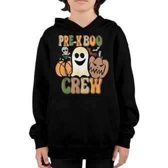Funny Halloween Costume Pre-K Boo Crew Pre-K Boys Girls Kids Youth Hoodie - Thegiftio UK
