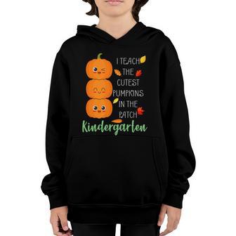 Funny Halloween Cutest Pumpkins In The Patch Kindergarten Graphic Design Printed Casual Daily Basic Youth Hoodie - Thegiftio UK
