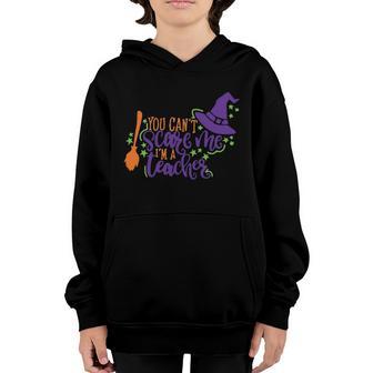 Funny Halloween Halloween Teacher Teacher Halloween School Halloween Party H Youth Hoodie - Thegiftio UK