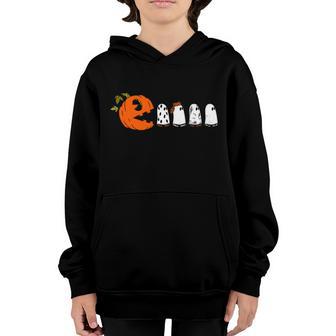 Funny Halloween Pumpkin Ghosts Retro Gamer Graphic Design Printed Casual Daily Basic Youth Hoodie - Thegiftio UK
