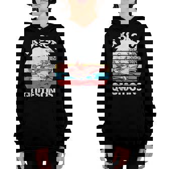 Funny I Axolotl Question Retro Vintage Axolotl Lovers Kids Youth Hoodie - Thegiftio UK