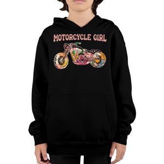 Funny Motorcycle Motorbike Fan - Motorcycle Girl Youth Hoodie - Thegiftio UK