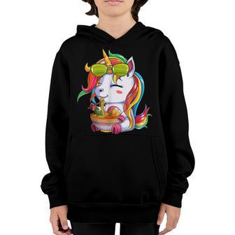 Funny Ramen Unicorn Kawaii Anime Japanese Food Gift Girls Youth Hoodie - Thegiftio UK