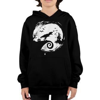 Funny Retro Halloween Gifts Cute Dinosaur Costume Boys Kids Youth Hoodie - Thegiftio UK