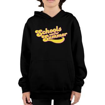 Funny Retro Schools Out For Summer Graphic Design Printed Casual Daily Basic Youth Hoodie - Thegiftio UK