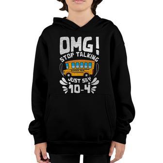 Funny Stop Talking To The Buscool Giftdriver School Bus Design Gift Graphic Design Printed Casual Daily Basic Youth Hoodie - Thegiftio UK