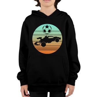 Funny Vintage Rocket Rc Soccer Car League Gamer Graphic Design Printed Casual Daily Basic Youth Hoodie - Thegiftio UK