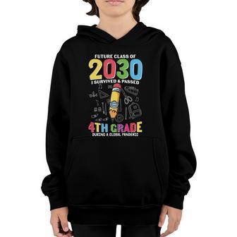 Future Class Of 2030 4Th Grade Back To School V2 Youth Hoodie - Monsterry